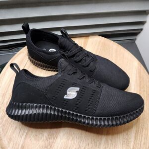 S Sport by Skechers black relaxed fit memory foam shoes mens 10.5